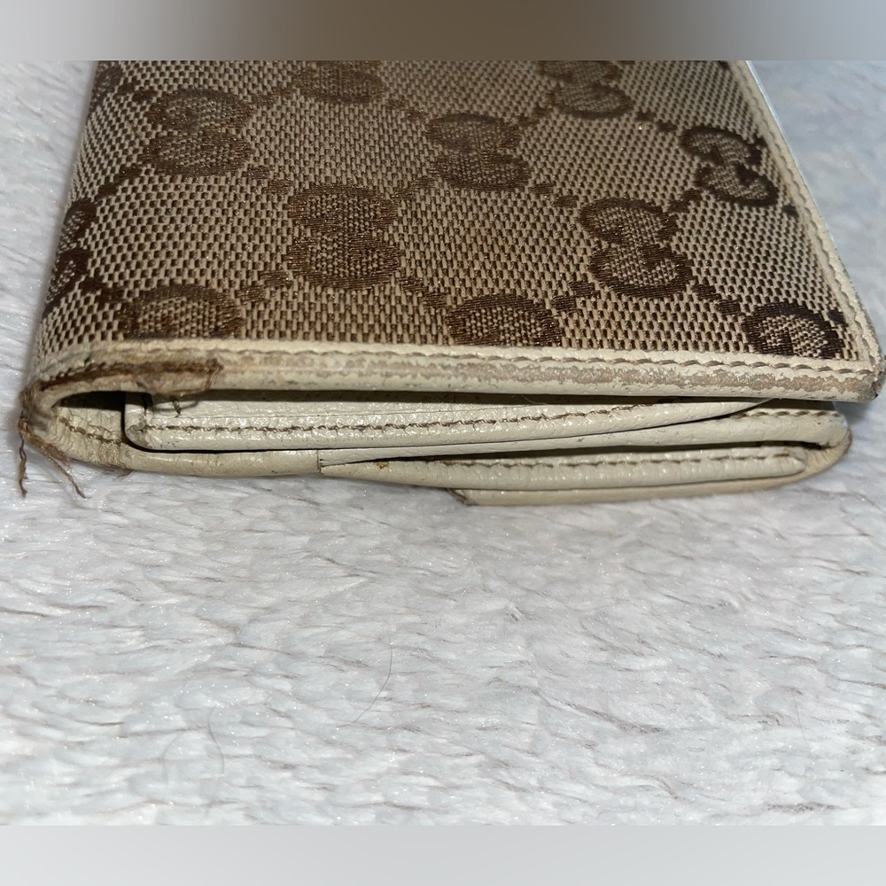 Gucci Princy‎ Bifold Cream and Tan Wallet - Picture 5 of 13
